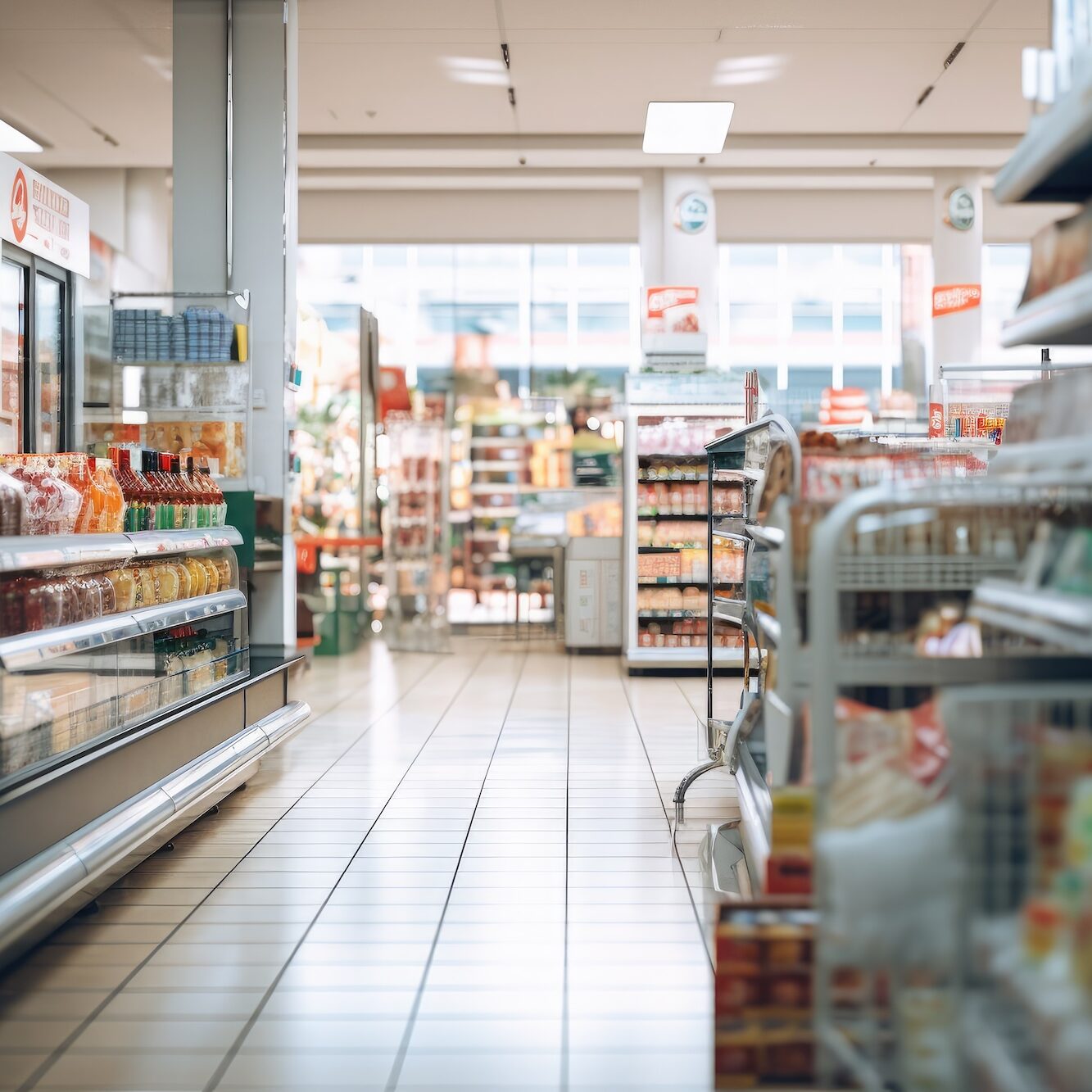 background-interior-supermarket-out-focus